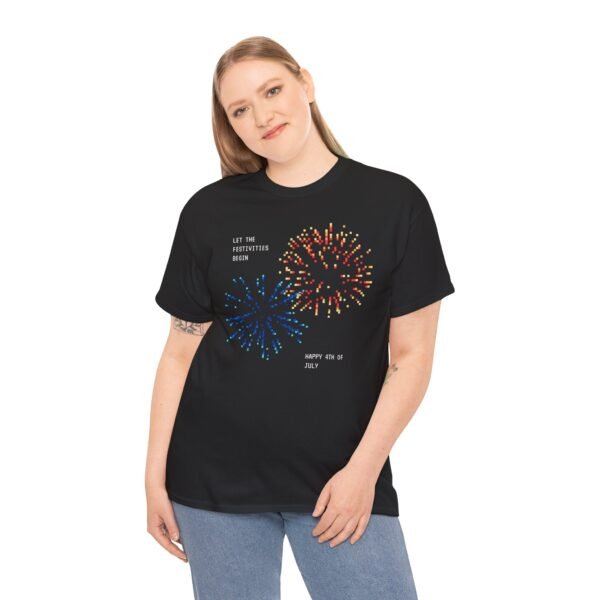 Pixel Fireworks: 4th of July Retro Unisex Tee - Image 10