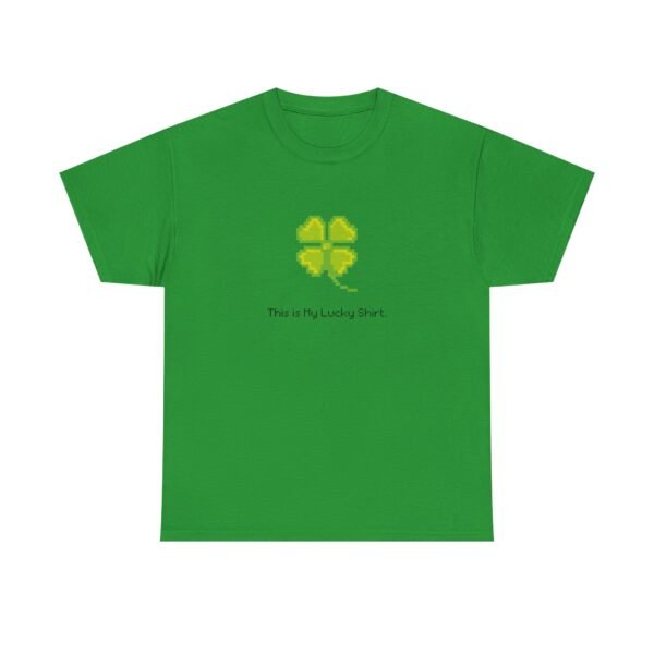 St. Patrick’s Day Pixel Shamrock Lucky Gamer Tee Unisex - Image 9