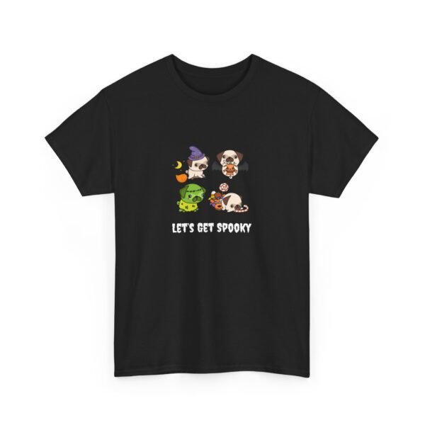 Let's Get Spooky Pug Tee -Fun Halloween T-Shirt Unisex - Image 3