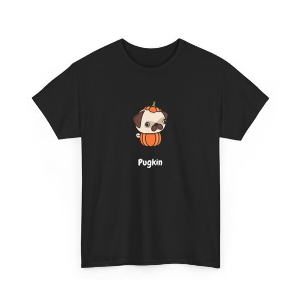 "Pugkin" Pug Pumpkin Fall Festive Halloween Pun Unisex T Shirt - Image 7