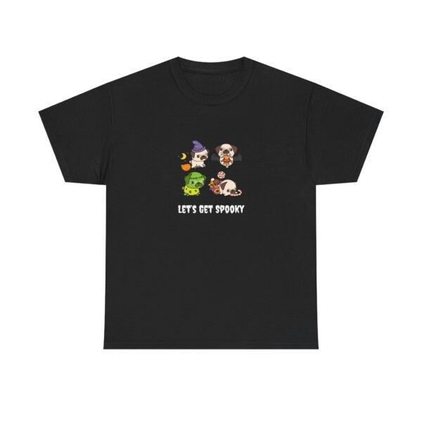 Let's Get Spooky Pug Tee -Fun Halloween T-Shirt Unisex